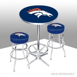 Denver Broncos Chrome Pub Table