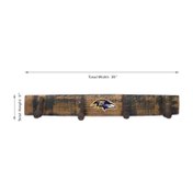 Baltimore Ravens Oak Coat Rack