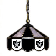 Las Vegas Raiders 14-in. Stained Glass Pub Light