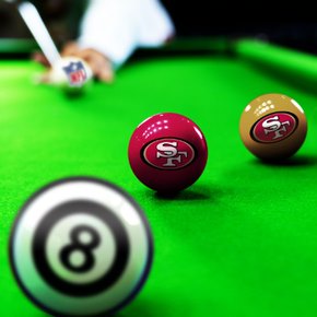 San Francisco 49ers Billiard Balls with Numbers