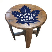 Load image into Gallery viewer, Toronto Maple Leafs Oak Barrel Table