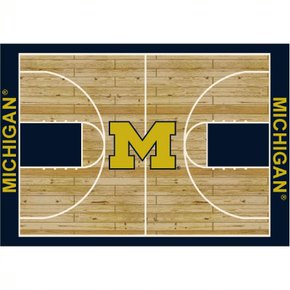 Michigan Wolverines Courtside Rug