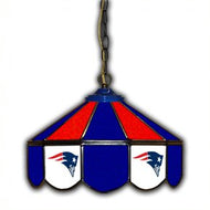 New England Patriots 14-in. Stained Glass Pub Light