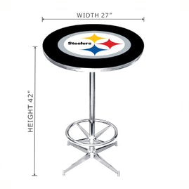 Pittsburgh Steelers Chrome Pub Table