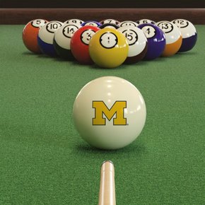 Michigan Wolverines Cue Ball