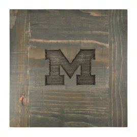 Michigan Wolverines Reclaimed Side Table