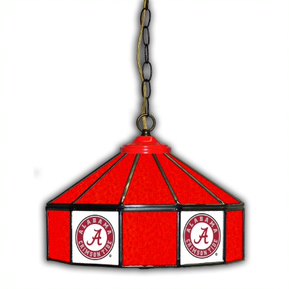 Alabama Crimson Tide 14-in. Stained Glass Pub Light