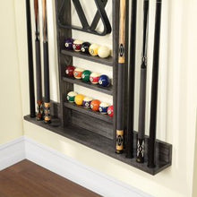 Load image into Gallery viewer, HB Home Charcoal Billiards Wall Rack