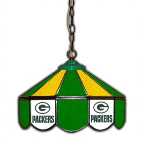 Green Bay Packers 14-in. Stained Glass Pub Light