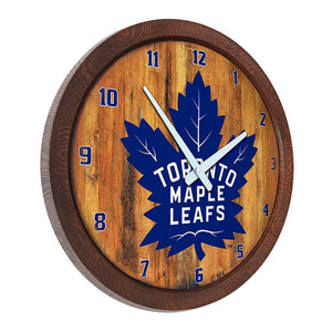 Toronto Maple Leaf: "Faux" Barrel Top Wall Clock - The Fan-Brand