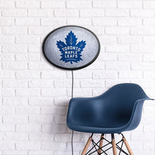 Load image into Gallery viewer, Toronto Maple Leaf: Ice Rink - Oval Slimline Lighted Wall Sign - The Fan-Brand