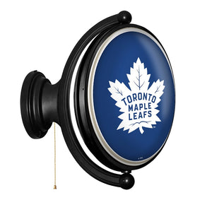 Toronto Maple Leaf: Original Oval Rotating Lighted Wall Sign - The Fan-Brand