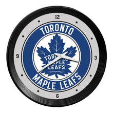 Load image into Gallery viewer, Toronto Maple Leaf: Ribbed Frame Wall Clock - The Fan-Brand