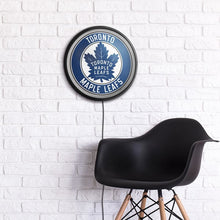 Load image into Gallery viewer, Toronto Maple Leaf: Round Slimline Lighted Wall Sign - The Fan-Brand