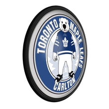 Load image into Gallery viewer, Toronto Maple Leafs: Carlton - Round Slimline Lighted Wall Sign - The Fan-Brand