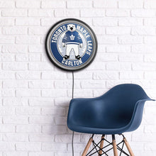 Load image into Gallery viewer, Toronto Maple Leafs: Carlton - Round Slimline Lighted Wall Sign - The Fan-Brand