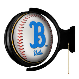 UCLA Bruins: Baseball - Round Rotating Lighted Wall Sign - The Fan-Brand