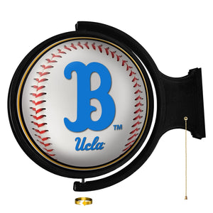 UCLA Bruins: Baseball - Round Rotating Lighted Wall Sign - The Fan-Brand