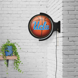 UCLA Bruins: Basketball - Original Round Rotating Lighted Wall Sign - The Fan-Brand