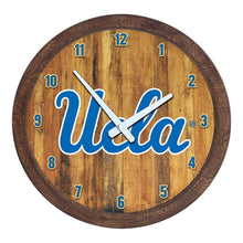 Load image into Gallery viewer, UCLA Bruins: &quot;Faux&quot; Barrel Top Wall Clock - The Fan-Brand