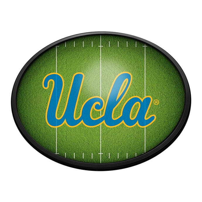 UCLA Bruins: On the 50 - Oval Slimline Lighted Wall Sign - The Fan-Brand