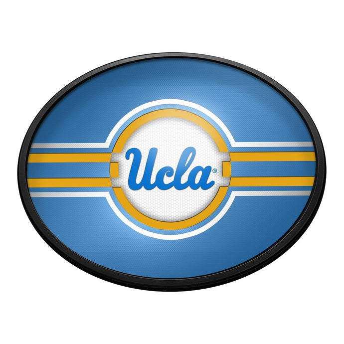 UCLA Bruins: Oval Slimline Lighted Wall Sign - The Fan-Brand