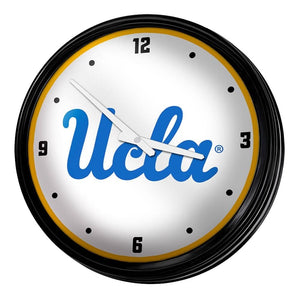 UCLA Bruins: Retro Lighted Wall Clock - The Fan-Brand