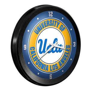 UCLA Bruins: Ribbed Frame Wall Clock - The Fan-Brand