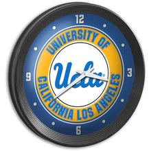 Load image into Gallery viewer, UCLA Bruins: Ribbed Frame Wall Clock - The Fan-Brand