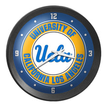 Load image into Gallery viewer, UCLA Bruins: Ribbed Frame Wall Clock - The Fan-Brand