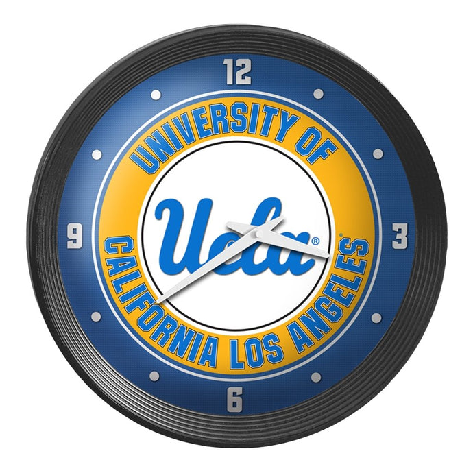 UCLA Bruins: Ribbed Frame Wall Clock - The Fan-Brand