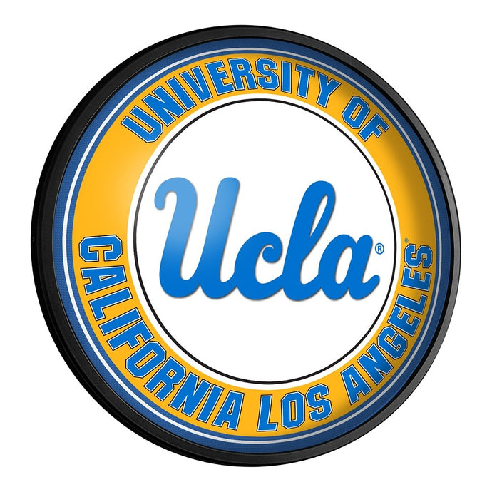 UCLA Bruins: Round Slimline Lighted Wall Sign - The Fan-Brand