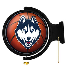 Load image into Gallery viewer, UConn Huskies: Basketball - Original Round Rotating Lighted Wall Sign - The Fan-Brand