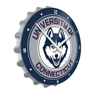 UConn Huskies: Bottle Cap Wall Clock - The Fan-Brand