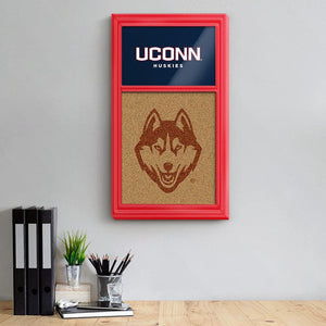 UConn Huskies: Dual Logo - Cork Note Board - The Fan-Brand