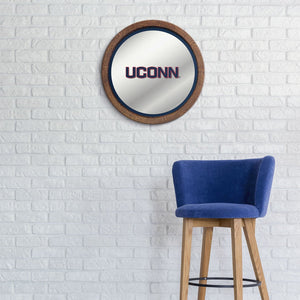 UConn Huskies: "Faux" Barrel Top Mirrored Wall Sign - The Fan-Brand