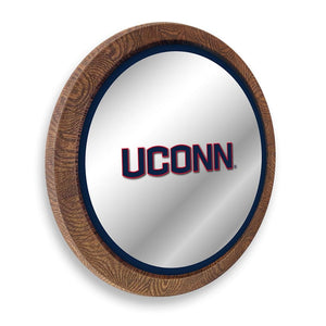 UConn Huskies: "Faux" Barrel Top Mirrored Wall Sign - The Fan-Brand