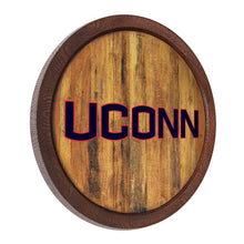 Load image into Gallery viewer, UConn Huskies: &quot;Faux&quot; Barrel Top Sign - The Fan-Brand