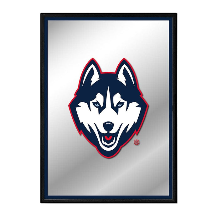 UConn Huskies: Mascot - Framed Mirrored Wall Sign - The Fan-Brand