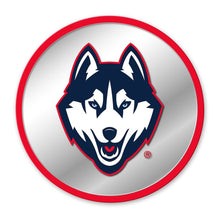 Load image into Gallery viewer, UConn Huskies: Mascot - Modern Disc Mirrored Wall Sign - The Fan-Brand