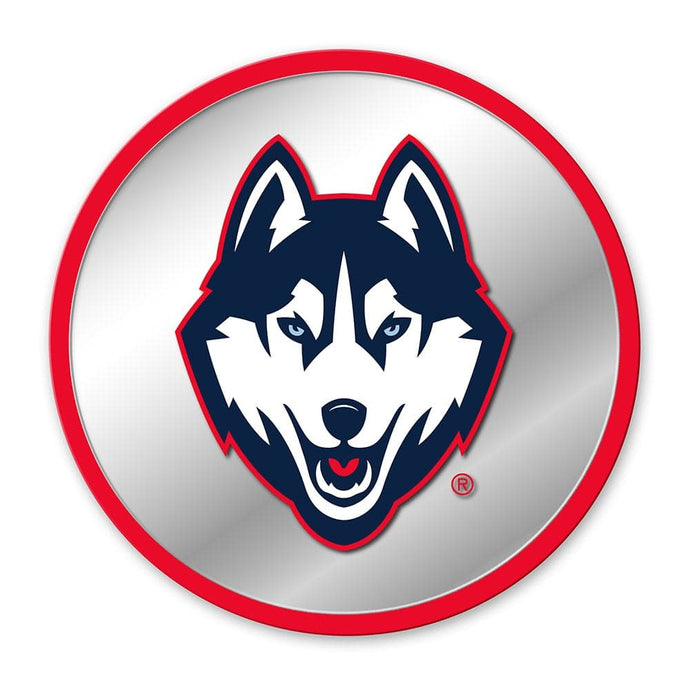 UConn Huskies: Mascot - Modern Disc Mirrored Wall Sign - The Fan-Brand