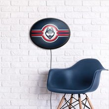 Load image into Gallery viewer, UConn Huskies: Oval Slimline Lighted Wall Sign - The Fan-Brand