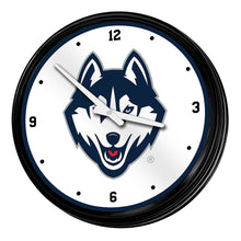 Load image into Gallery viewer, UConn Huskies: Retro Lighted Wall Clock - The Fan-Brand