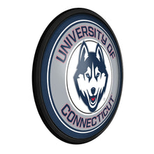 Load image into Gallery viewer, UConn Huskies: Round Slimline Lighted Wall Sign - The Fan-Brand