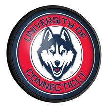 Load image into Gallery viewer, UConn Huskies: Round Slimline Lighted Wall Sign - The Fan-Brand