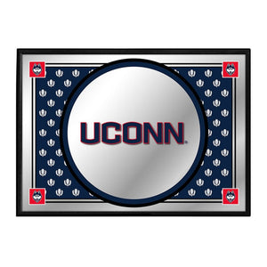 UConn Huskies: Team Spirit - Framed Mirrored Wall Sign - The Fan-Brand