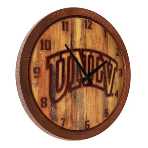 UNLV Rebels: Branded "Faux" Barrel Top Wall Clock - The Fan-Brand