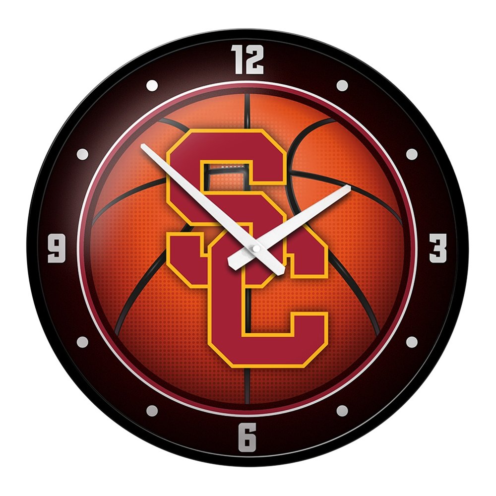 USC Trojans: Basketball - Modern Disc Wall Clock - The Fan-Brand