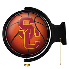 Load image into Gallery viewer, USC Trojans: Basketball - Original Round Rotating Lighted Wall Sign - The Fan-Brand