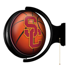 Load image into Gallery viewer, USC Trojans: Basketball - Original Round Rotating Lighted Wall Sign - The Fan-Brand